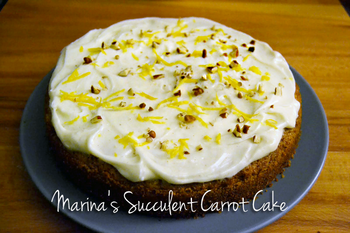 Delicious carrot cake recipe, on Snovej