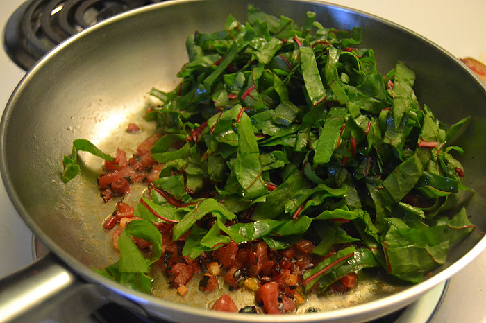 Stewed leafy greens recipe