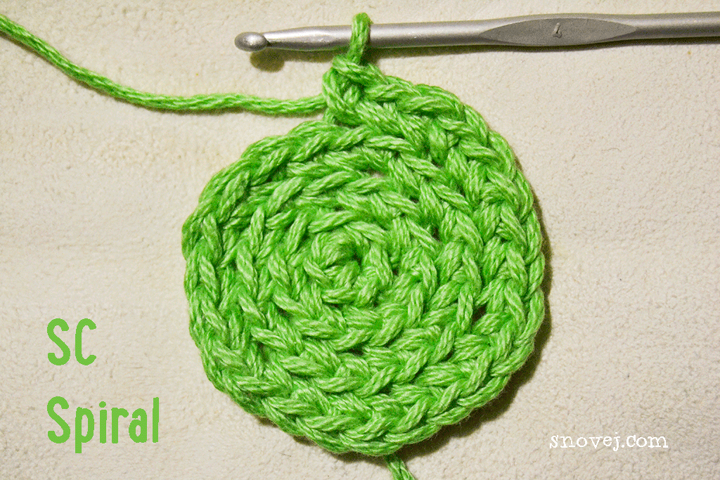 crochet spiral stitch