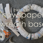 Tutorial: Newspaper Wreath Base