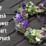 DIY Fresh Flower Heart Wreath